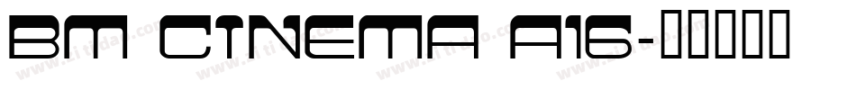 BM cinema A16字体转换